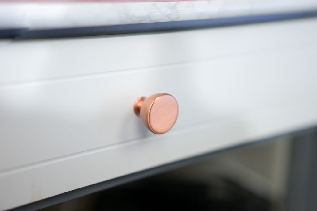 copper drawer knob