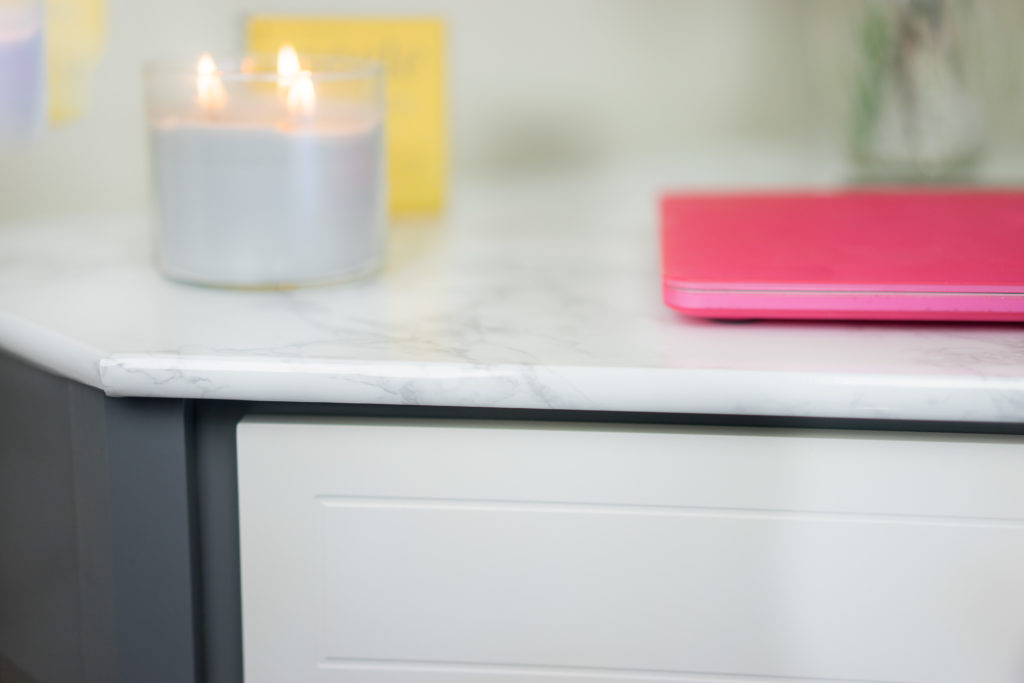 faux marble desk