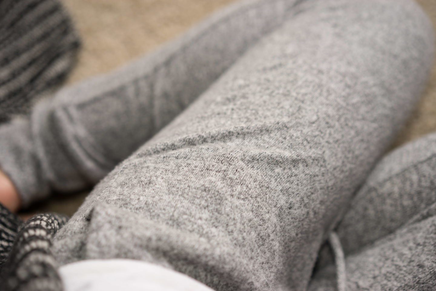 faux cashmere sweatpants